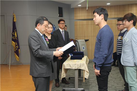 대우장학생 장학증서 전달식 열려